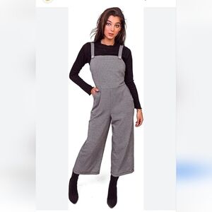 BeBop  wide legged checked jumpsuit